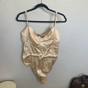 Champagne Satin Zara Bodysuit